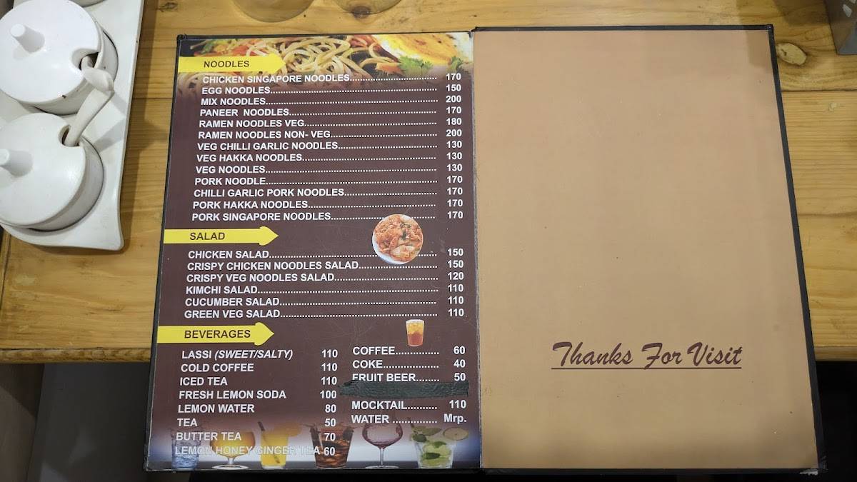 Freedom Corner menu
