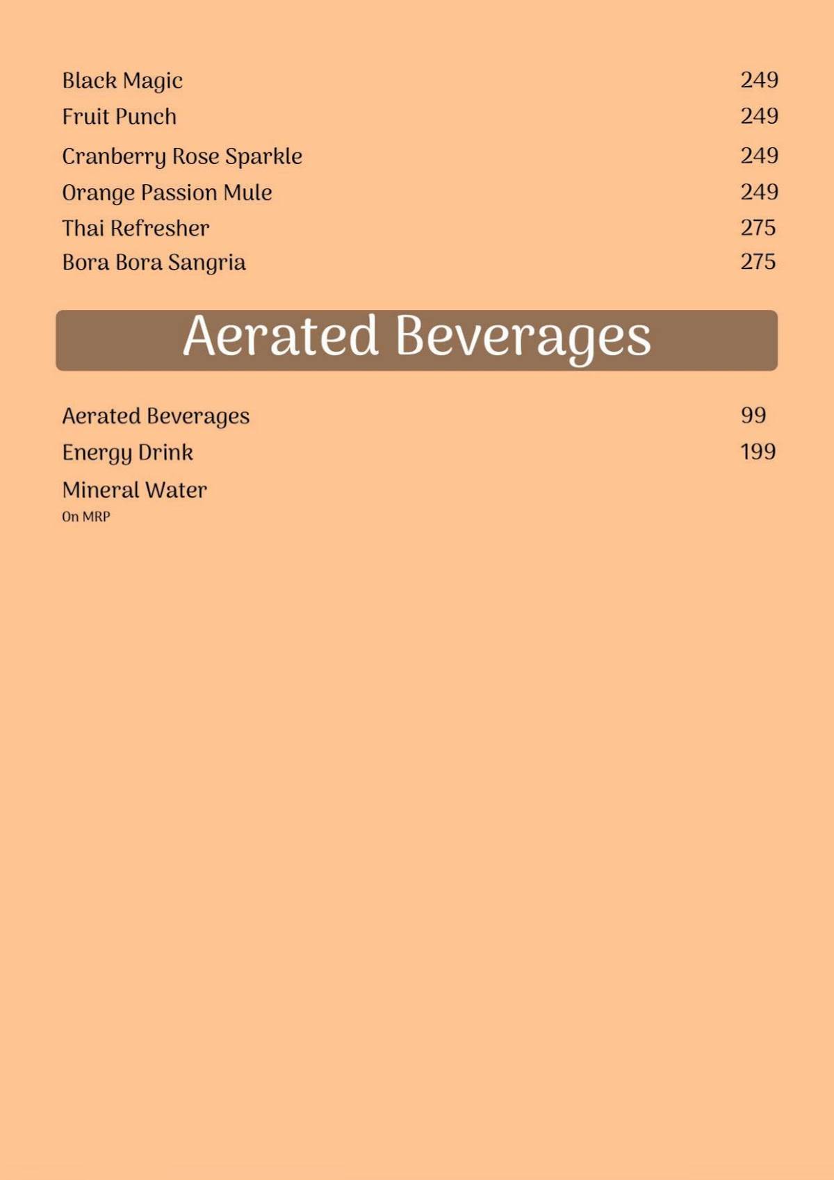GUUNAAJ menu