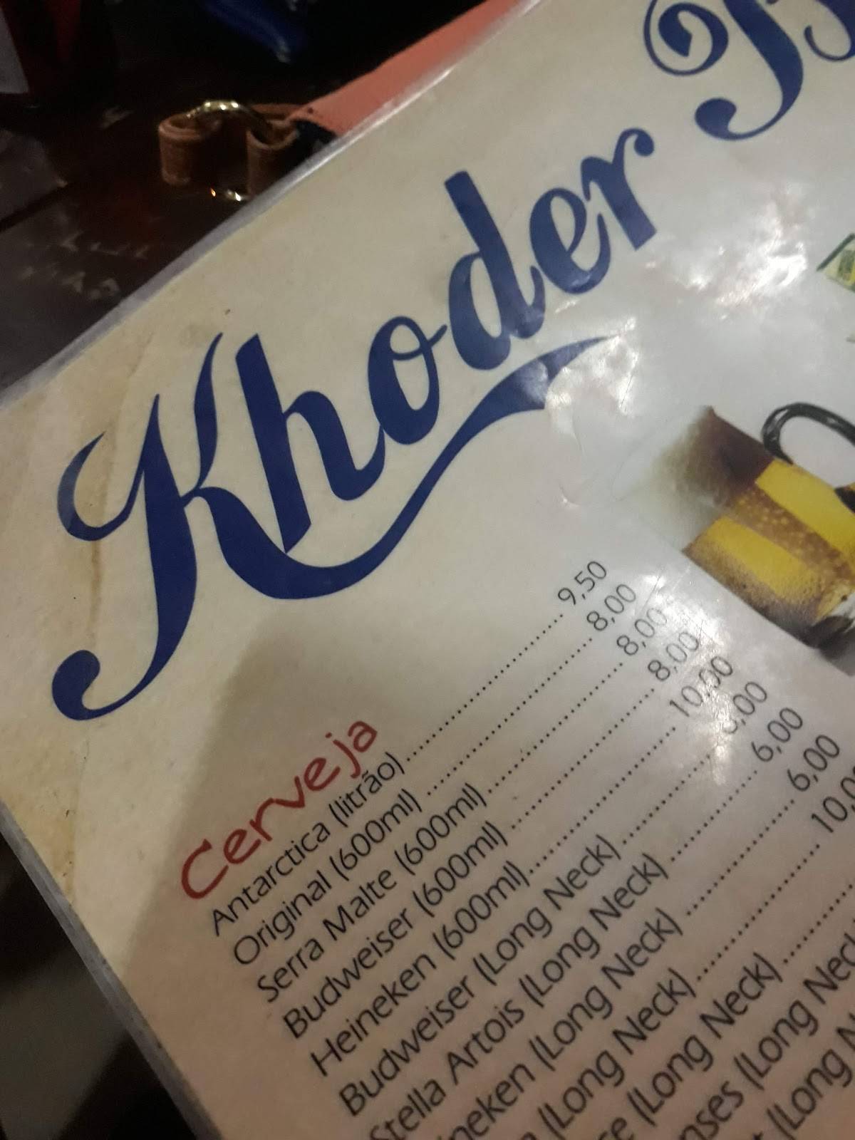 New Khoder Lounge & Bar cardápio