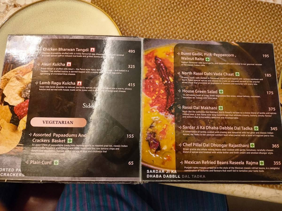 North Rasoi by Chef Pillai Whitefield Bengaluru menu