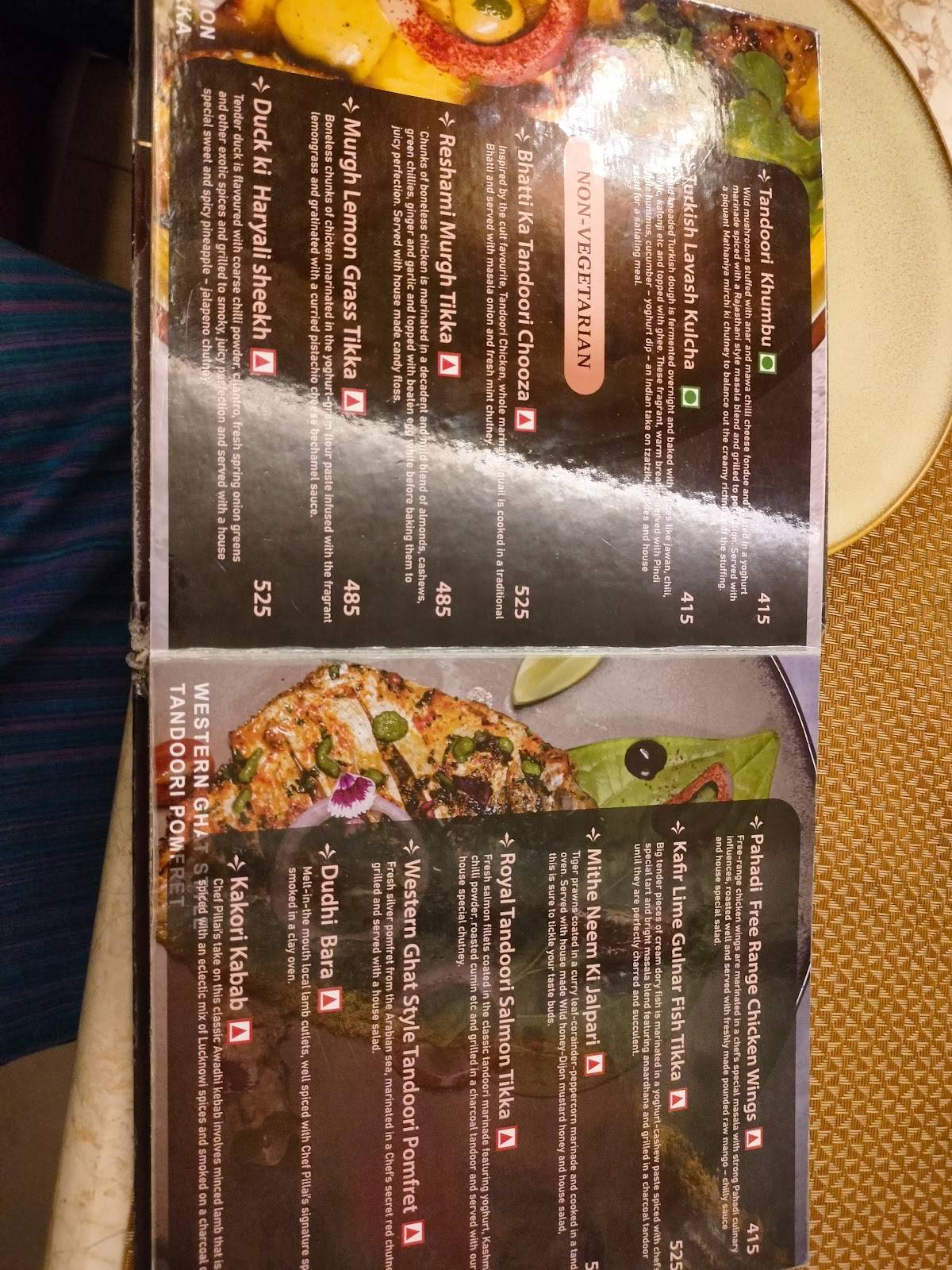 North Rasoi by Chef Pillai Whitefield Bengaluru menu