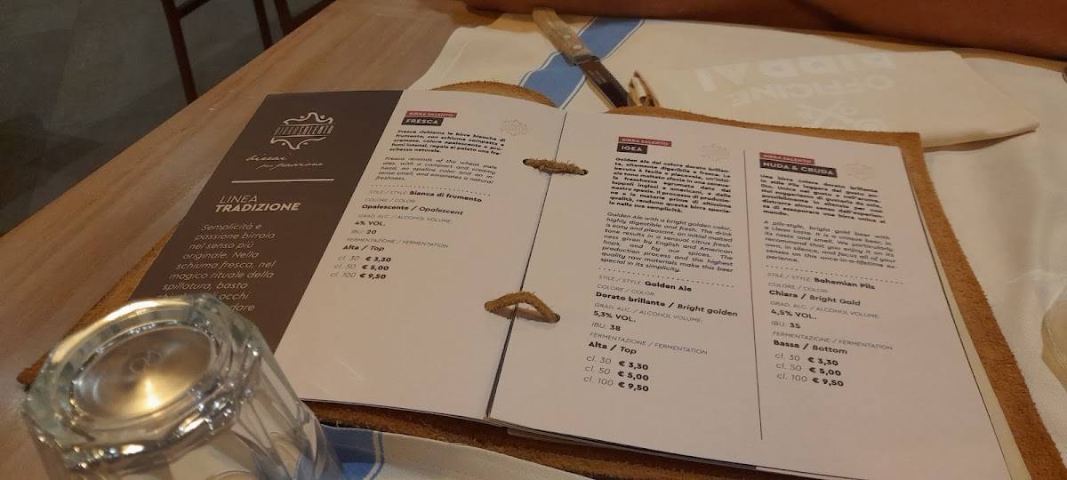 Menu di Officine Birrai 