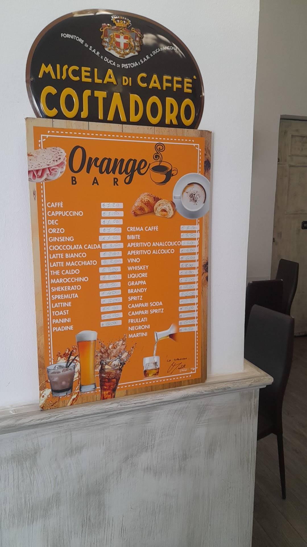 Menu di Orange Cafe 