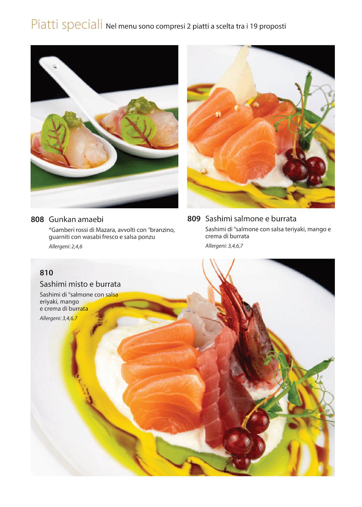 Menu di Osaka - Ristorante Fusion 