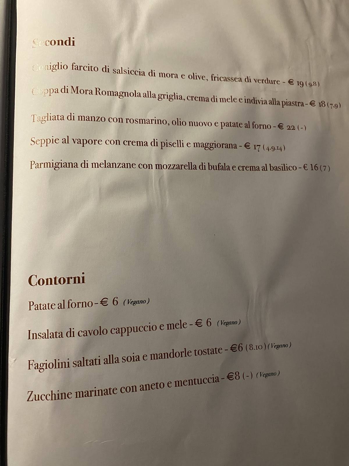 Menu di Osteria Don Abbondio 