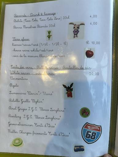 Menu di Osteria I Matetti 