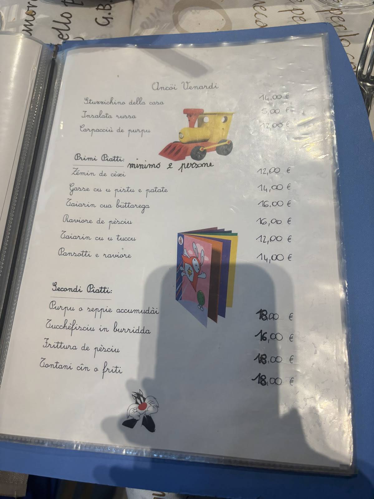 Menu di Osteria I Matetti 