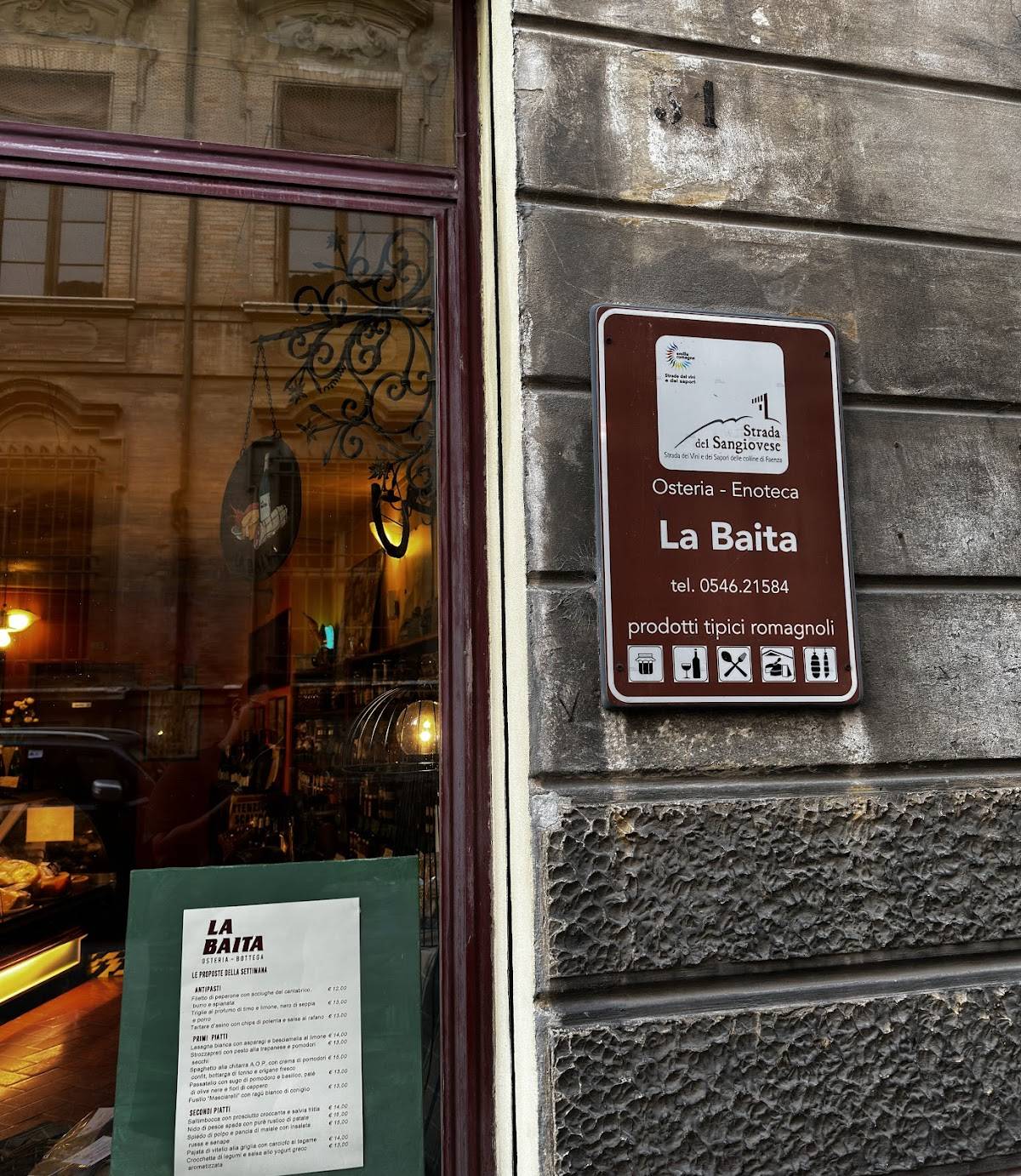 Menu di Osteria Ristorante La Baita 