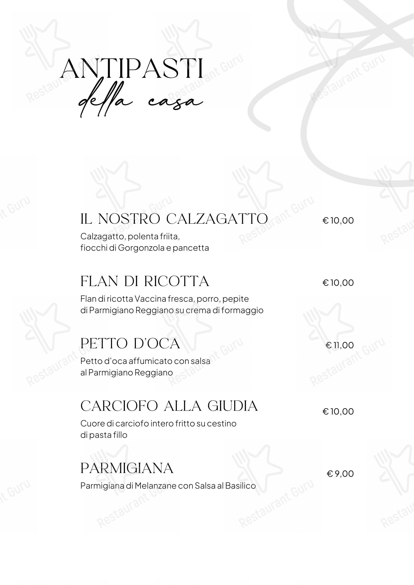 Menu per Osteria del Borgo Formigine ristorante