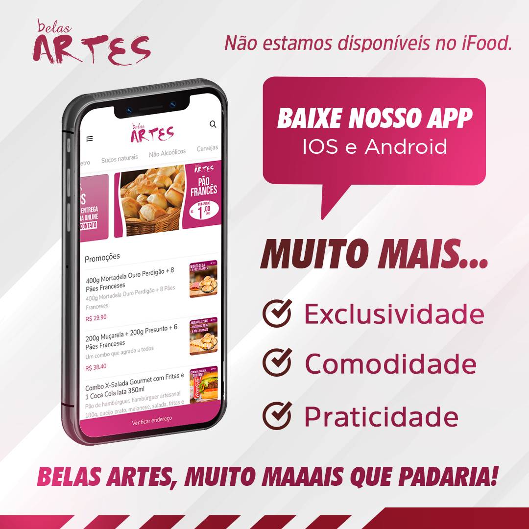 Padaria Belas Artes Embu cardápio