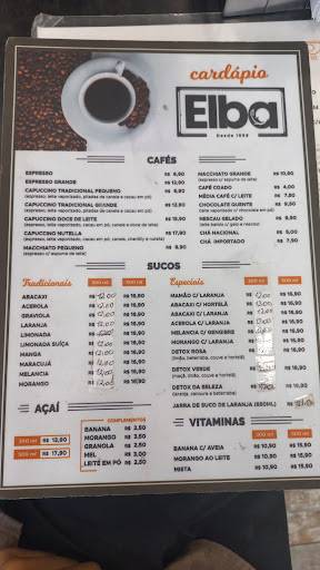 Padaria Nova Elba cardápio