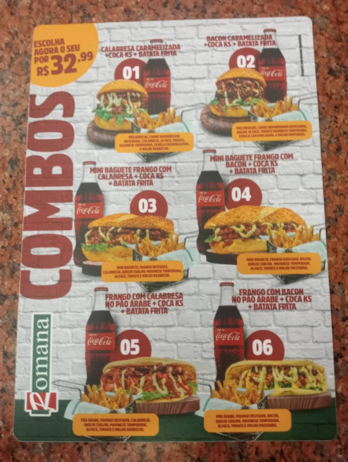 Padaria Romana (Centro) cardápio