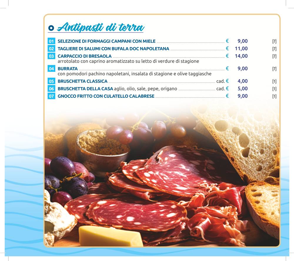 Menu di Ristorante Pizzeria Bella Napoli 