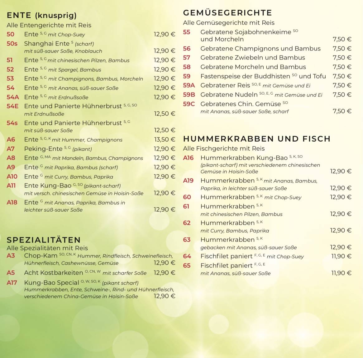Menu de Panda Imbiss Lieferservice