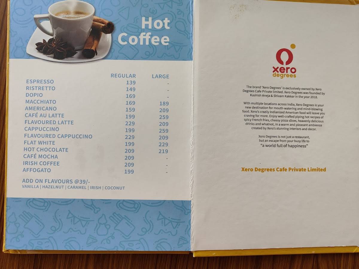 Cafe Gravity Goa menu