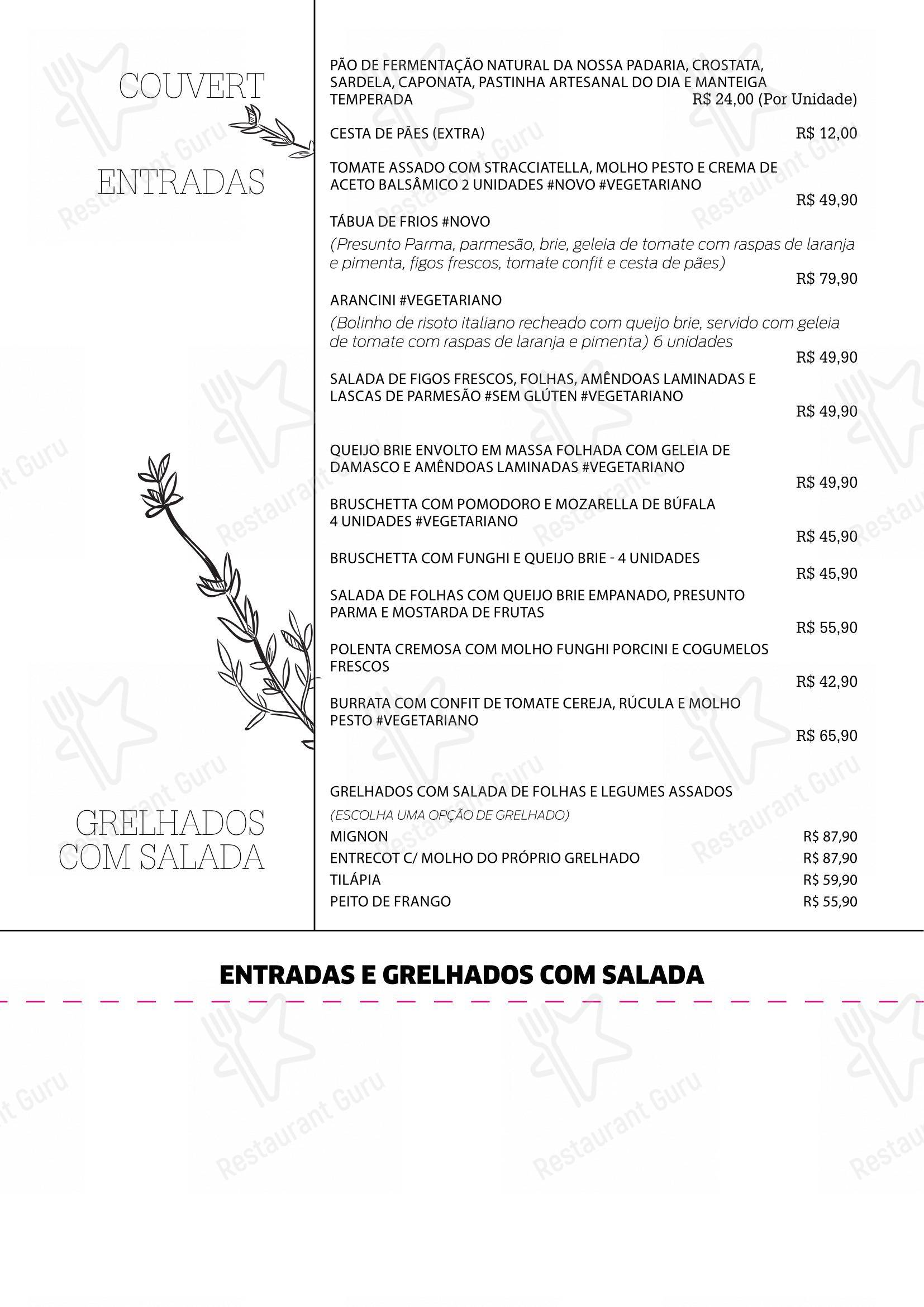 Pantucci Trattoria menu - 菜单