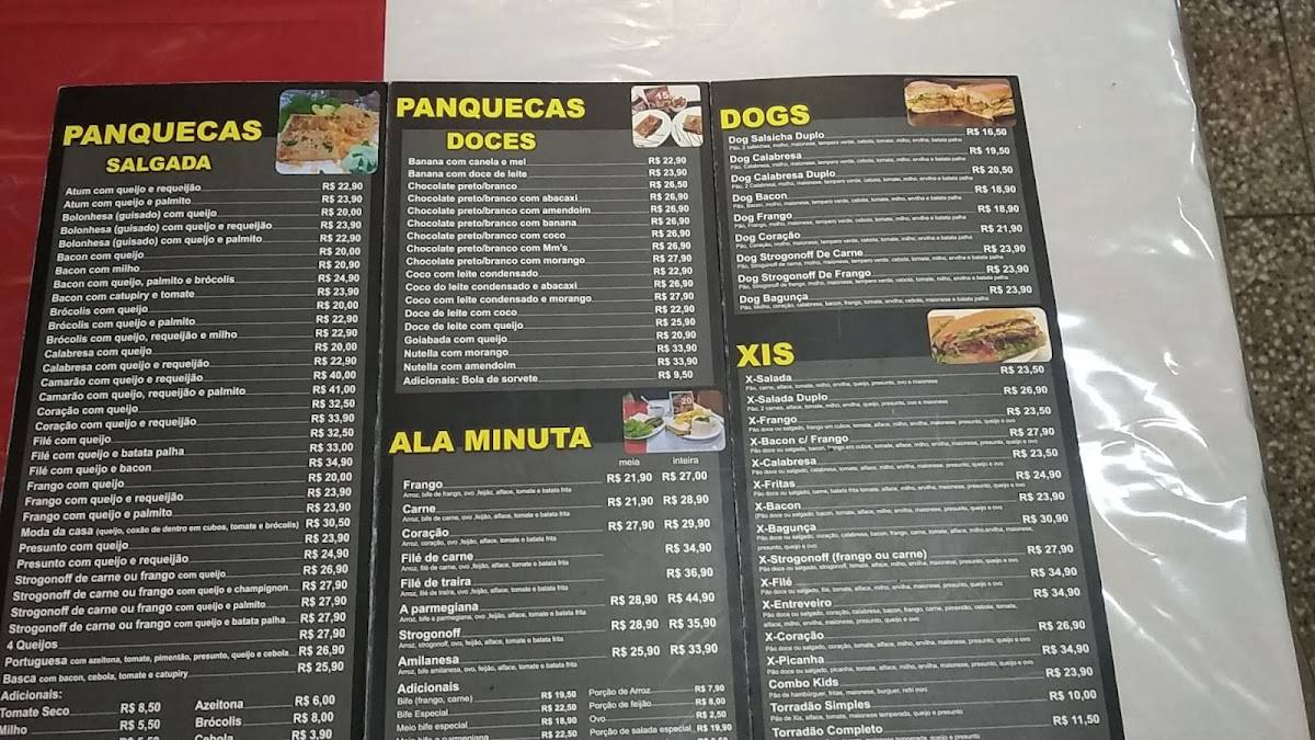 Papael Dog's e Panquecaria cardápio