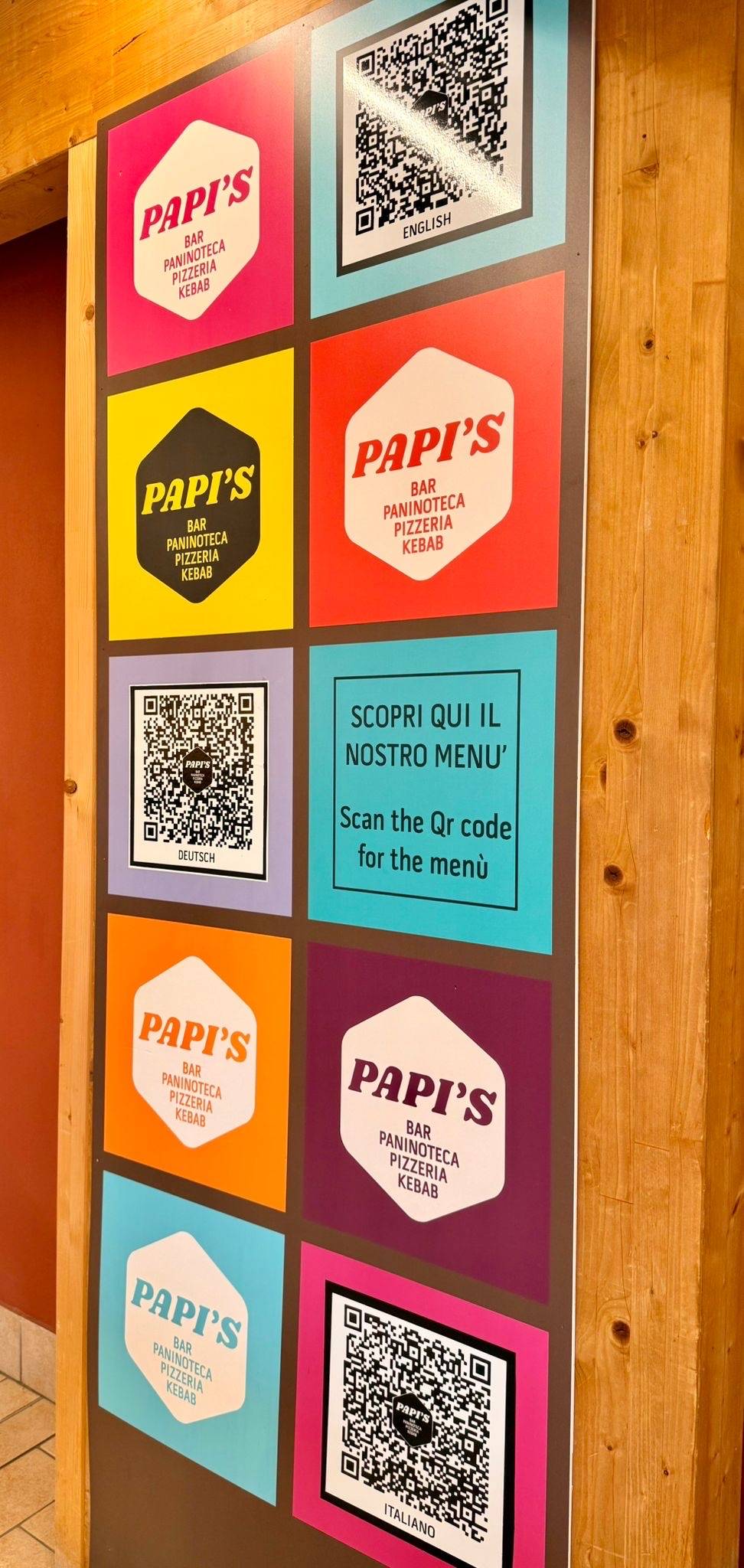 Menu di Papi's 