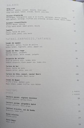 Menu de Mun