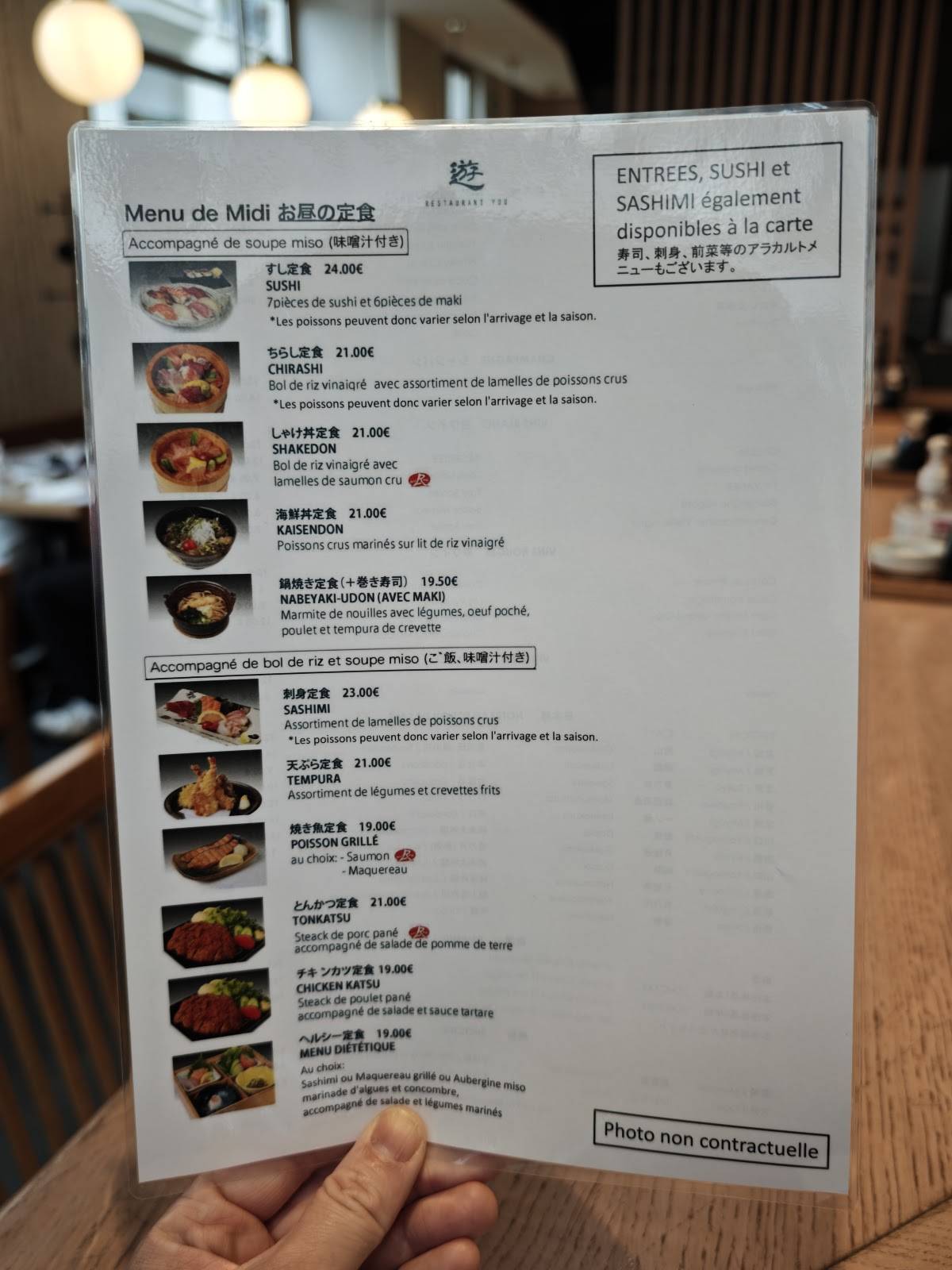 Menu de You