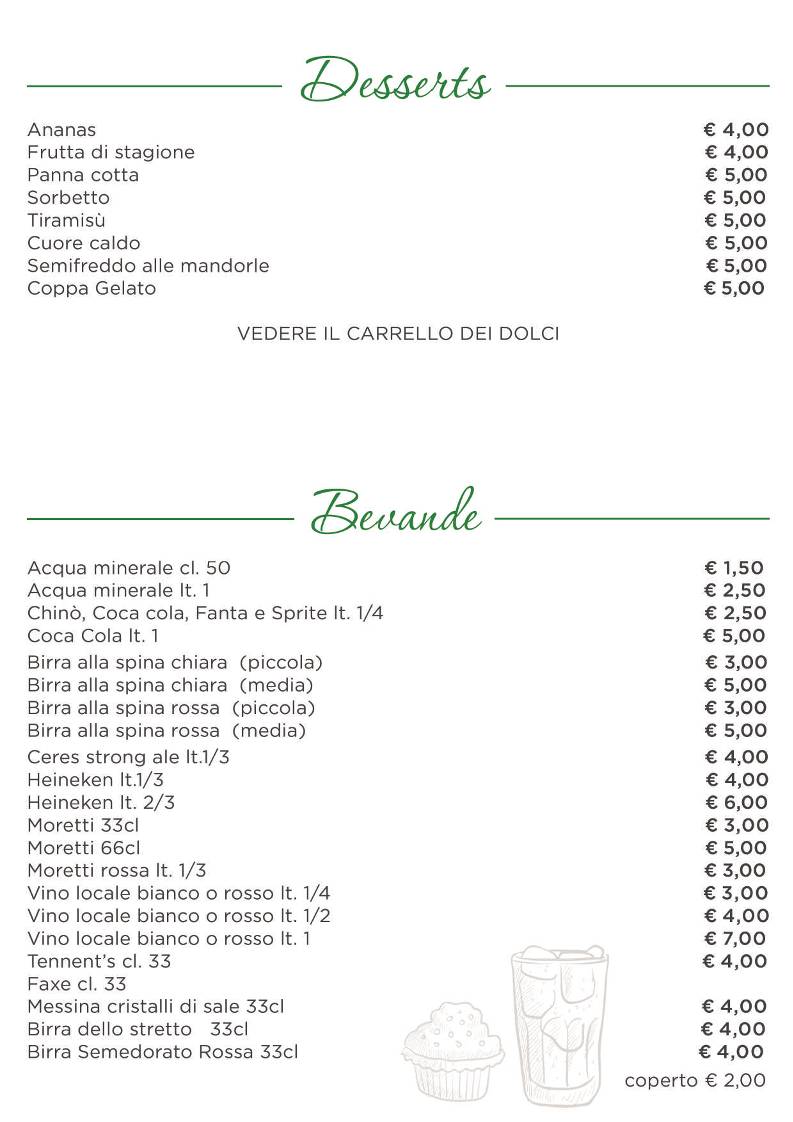 Menu di Peccati di Gola 2 