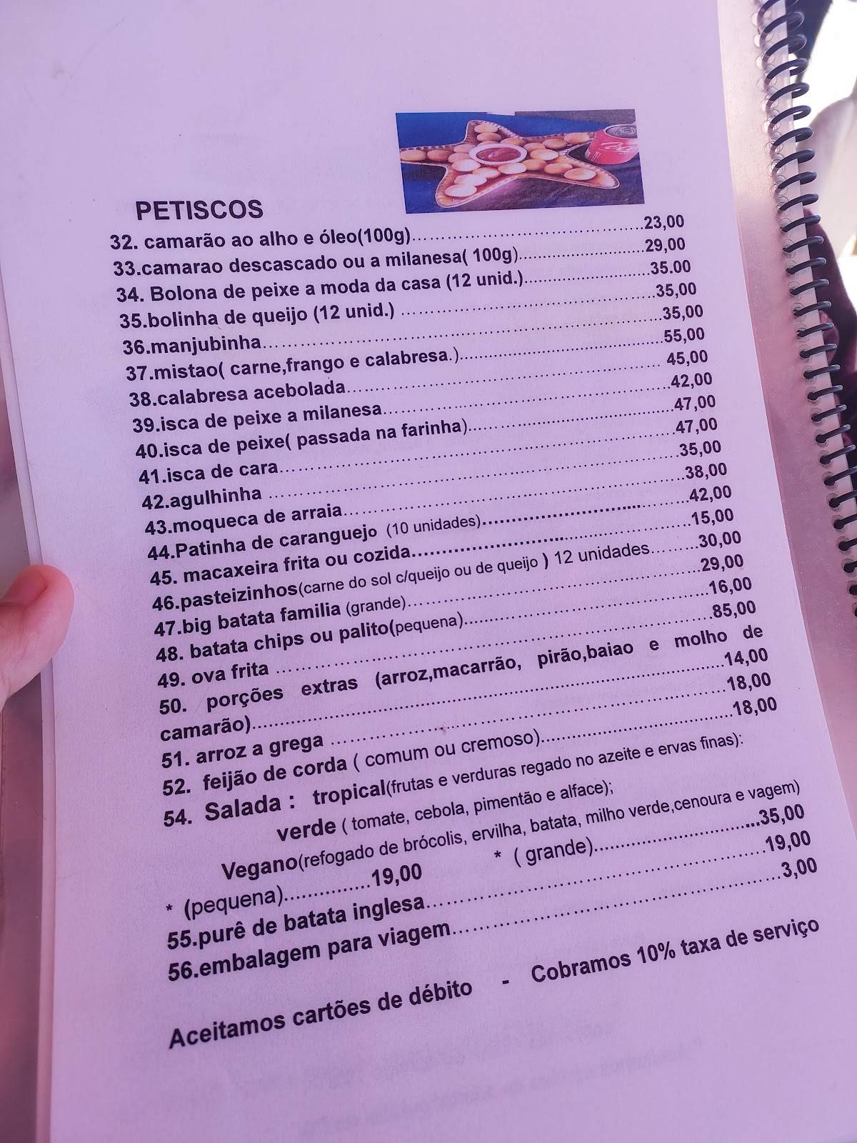 Pedra Rachada Alto Alegre cardápio