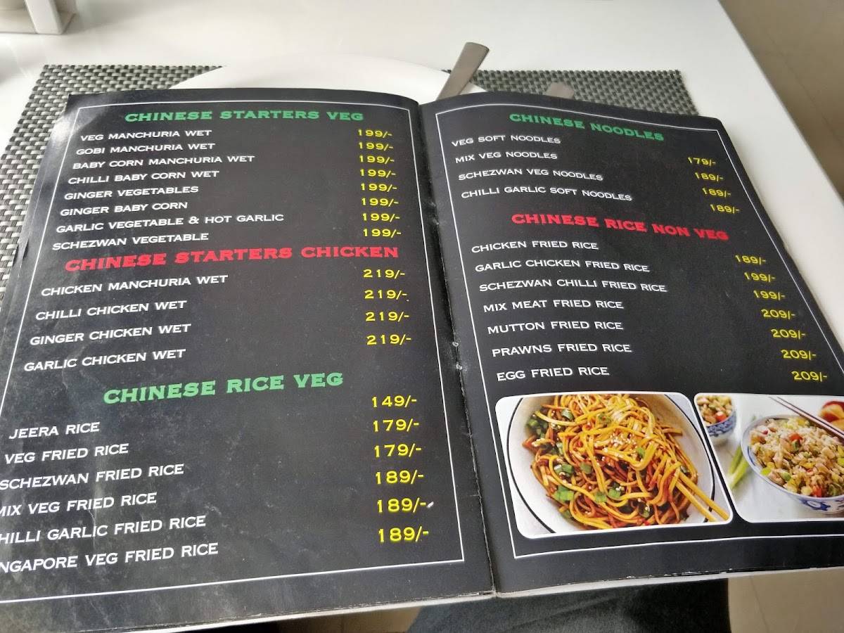 Pepper Tree Restaurant menu