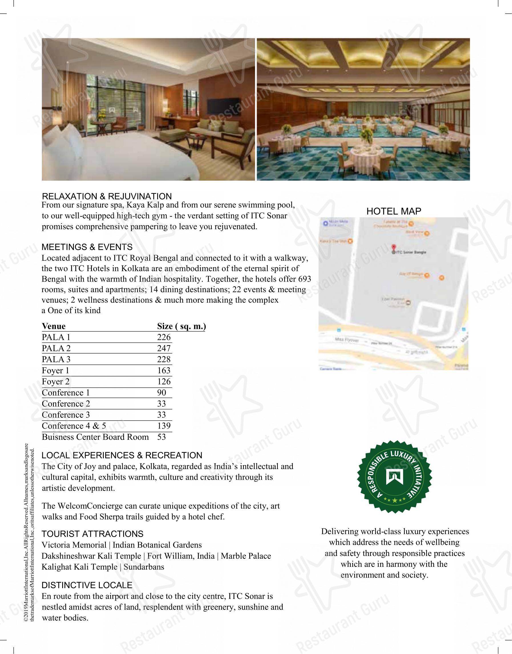 Peshawri -ITC Sonar - Menu