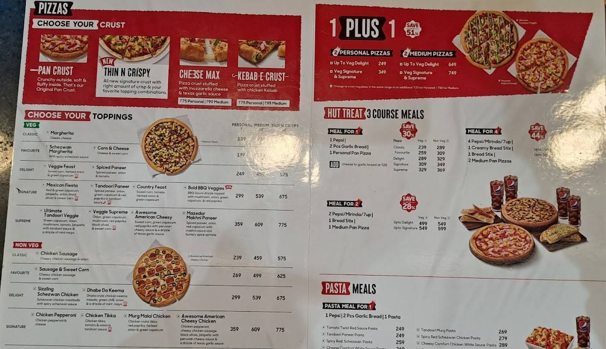 Pizza Hut Uttarpara, Kolkata menu