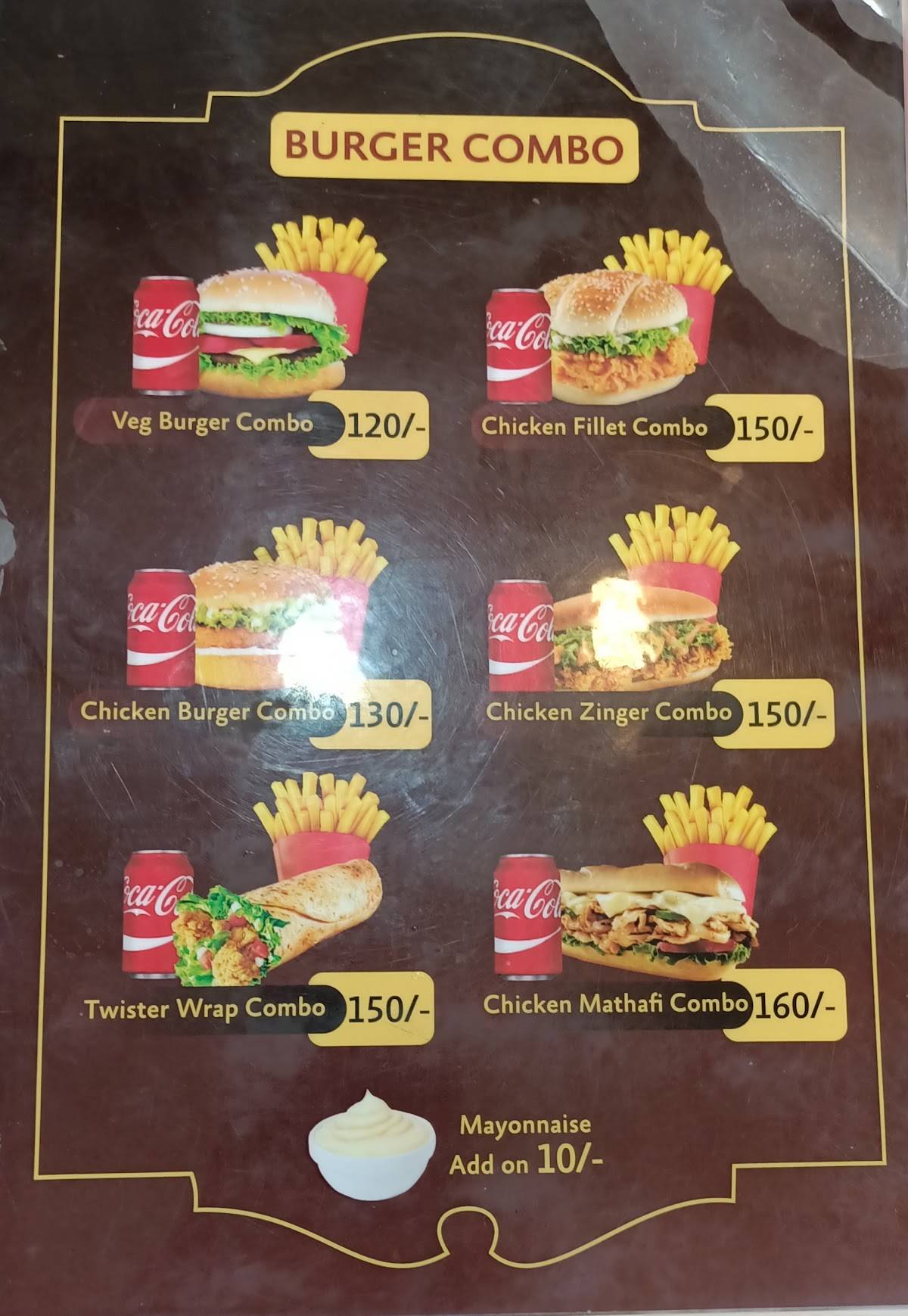 Pizza Palace menu