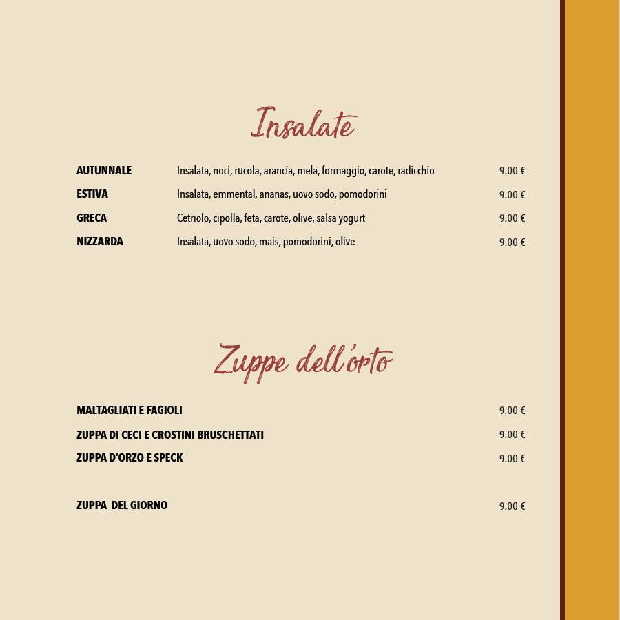Menu di Pizza Party 
