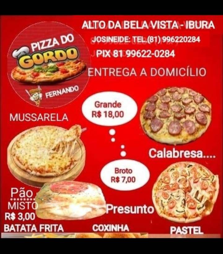 Menu em Pizzadogordofernando pub & Bar, Recife
