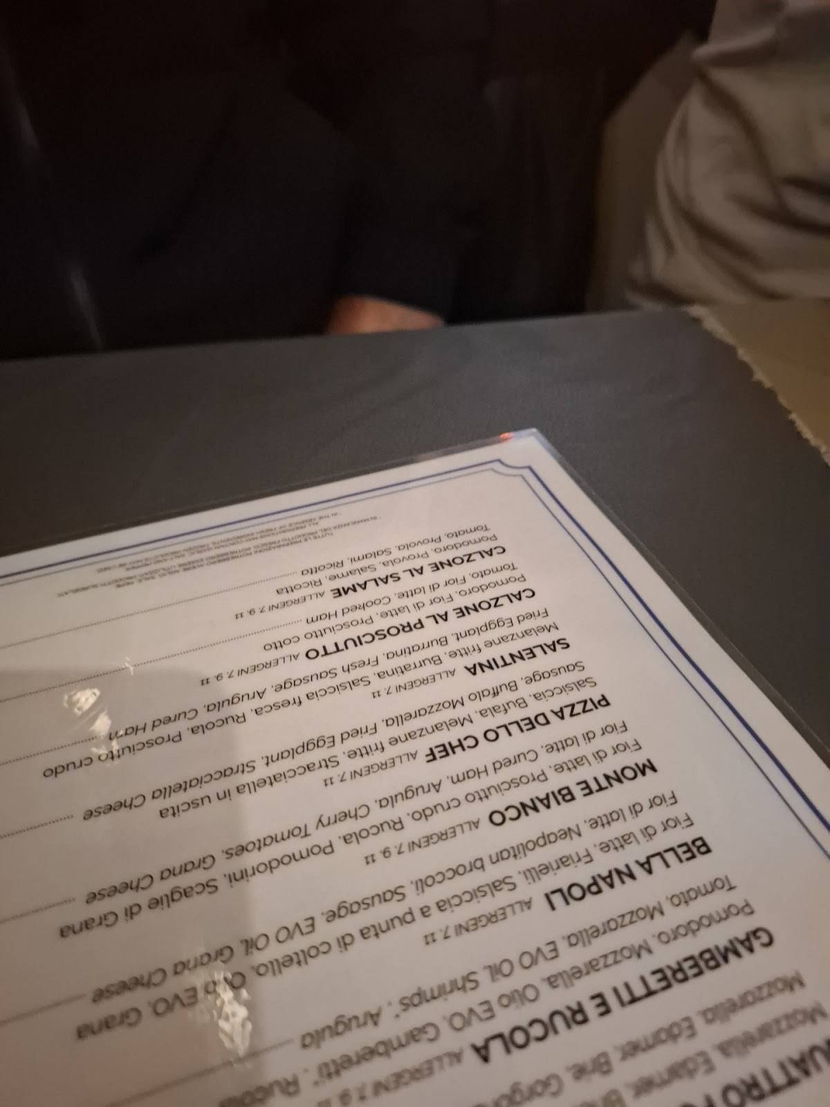 Menu di PizzaNapoli 
