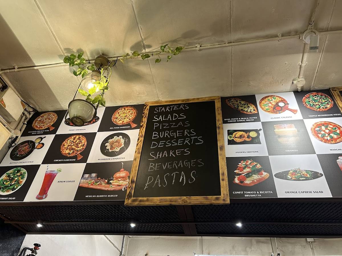 Pizzaa Chef menu