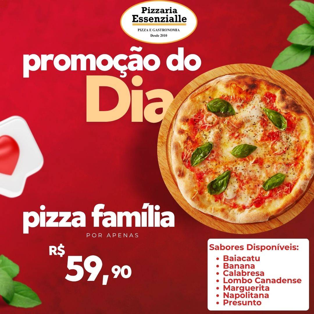 Pizzaria Essenzialle cardápio