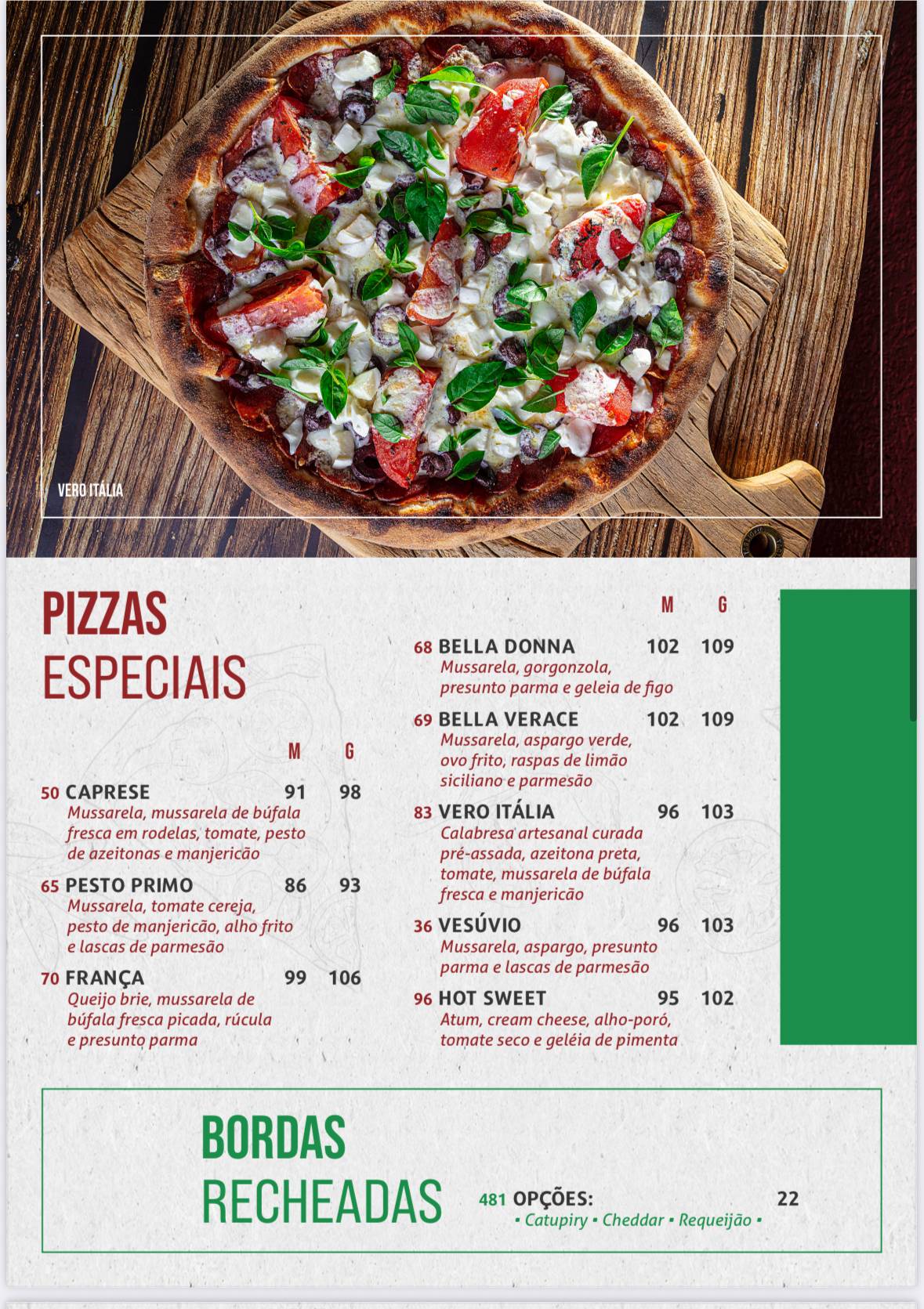 Pizzaria Marcoluccio - Pizzaria em Santana cardápio