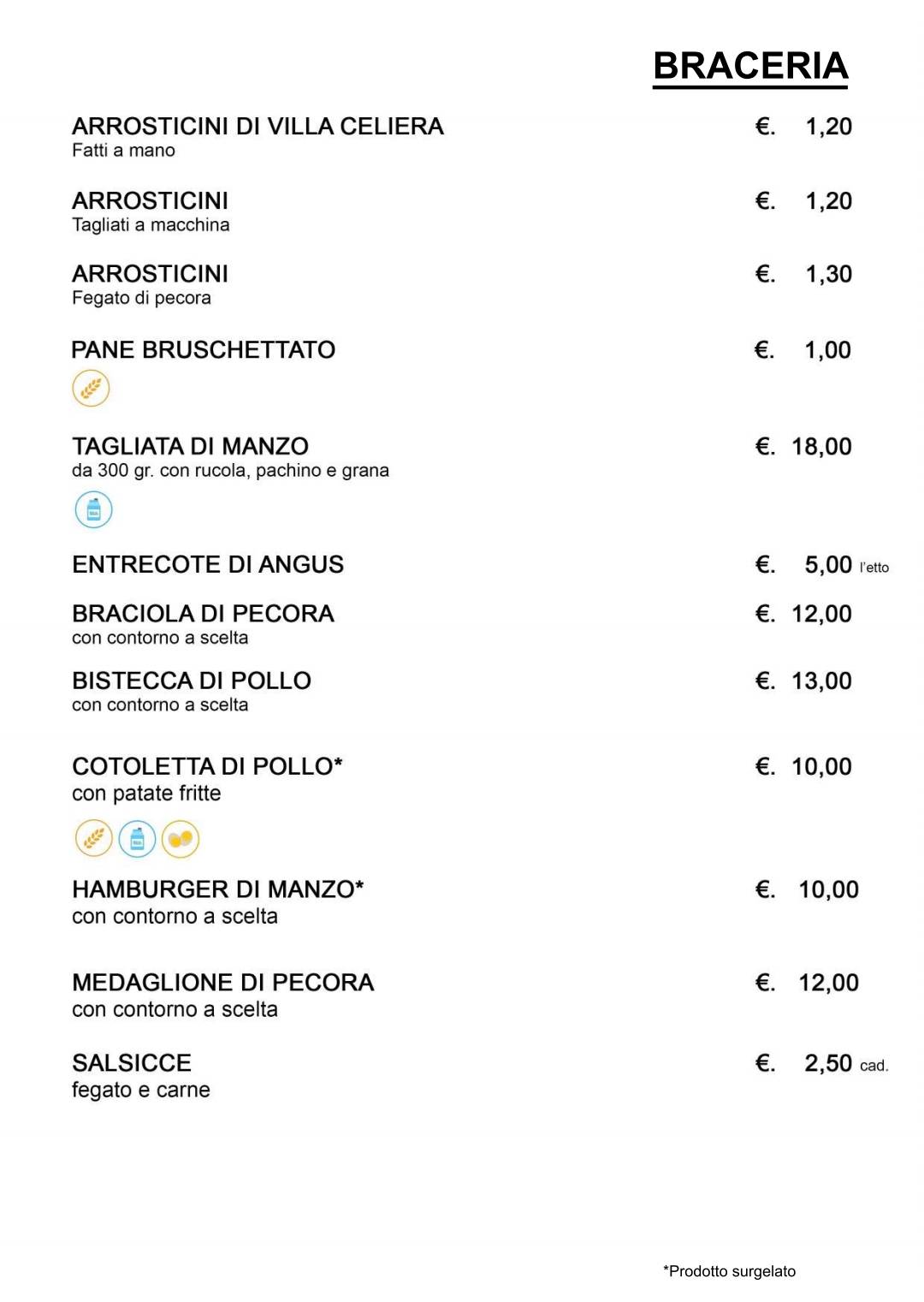 Menu di Pizzeria California 