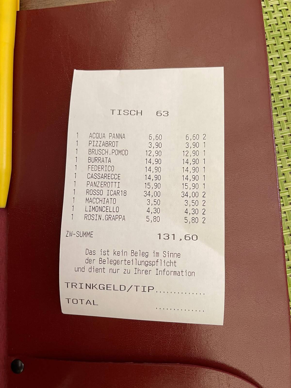 Speisekarte von Da Capo Pizzeria, Wien, Schulerstraße 18