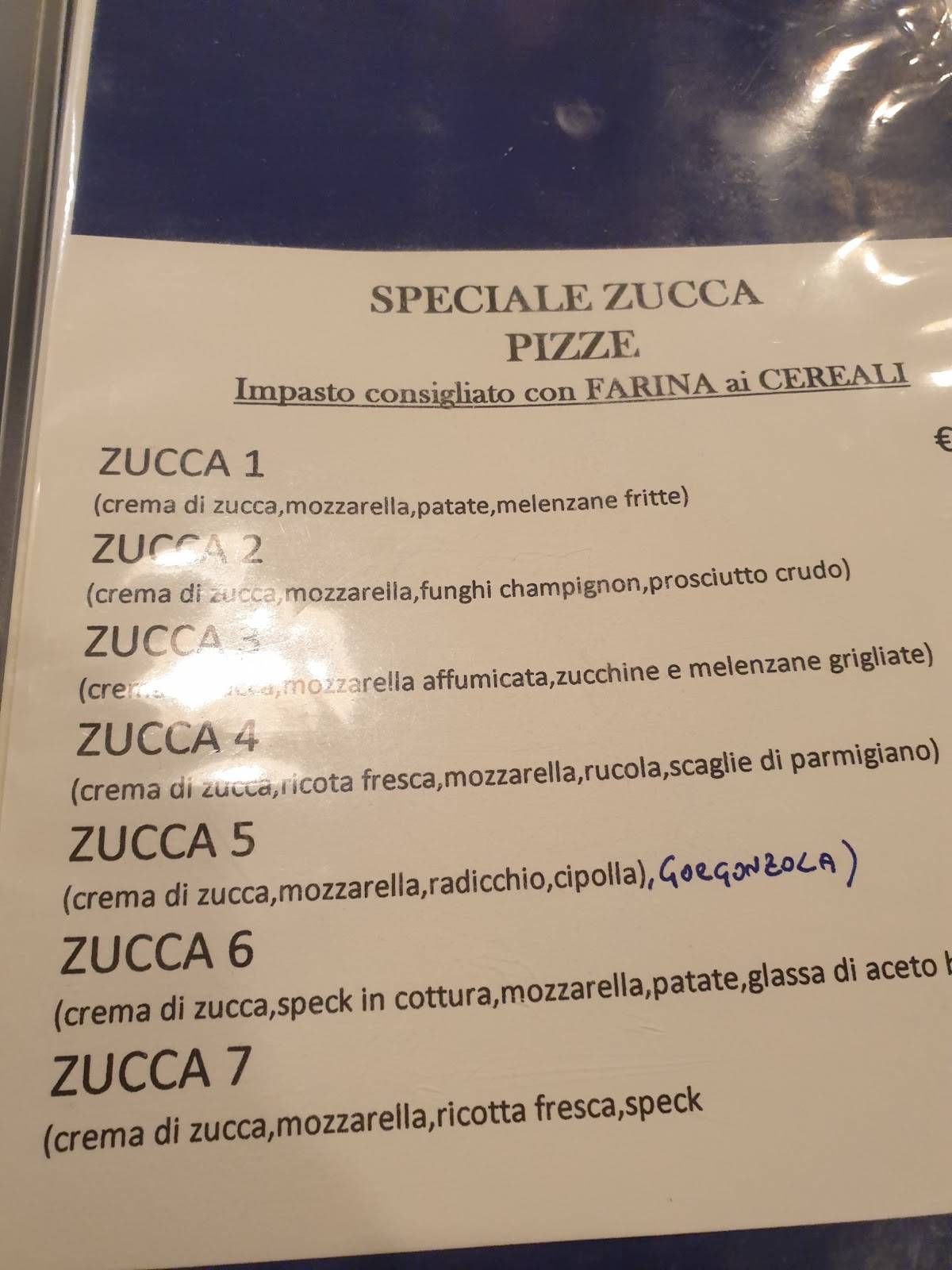 Menu di Pizzeria il Papiro 