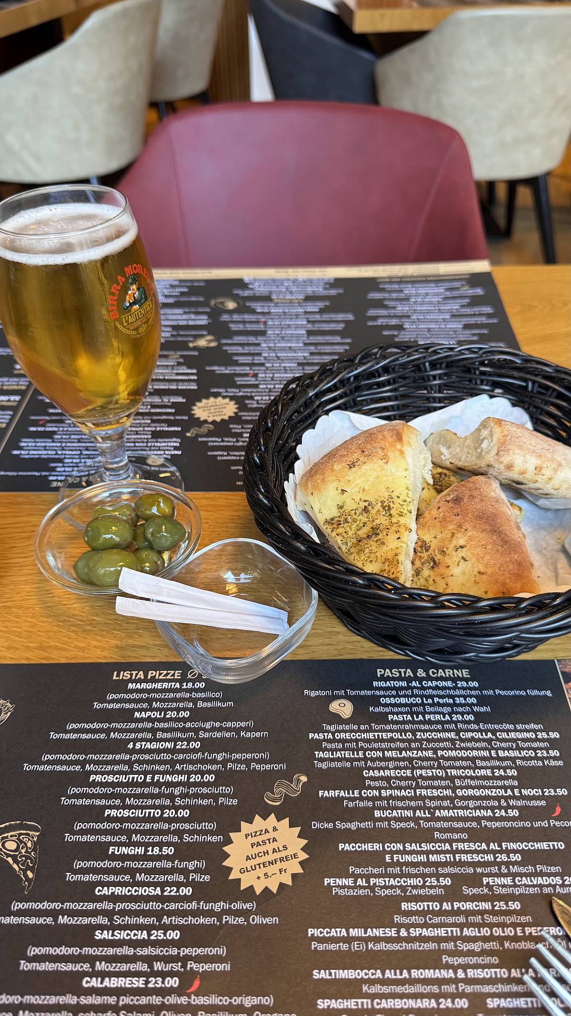 Menu di Pizzeria La Perla 