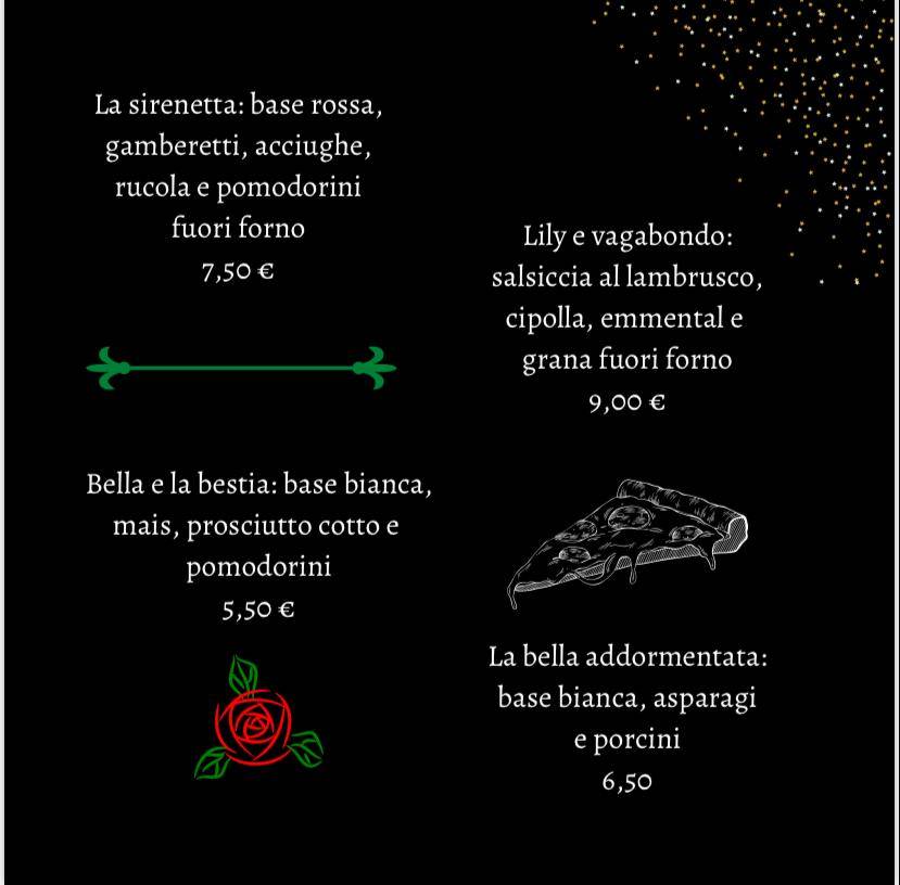 Menu di Pizzeria Le Millevoglie 