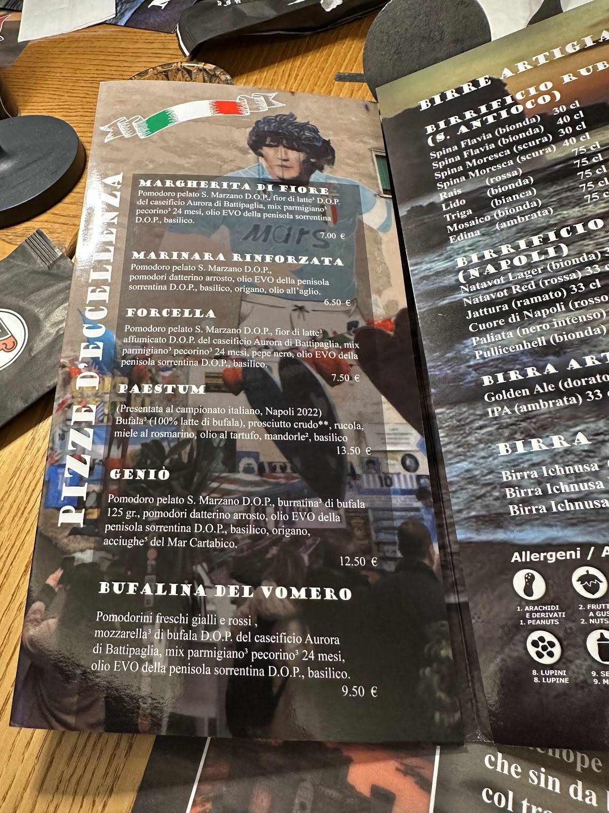 Menu di Pizzeria Partenope 