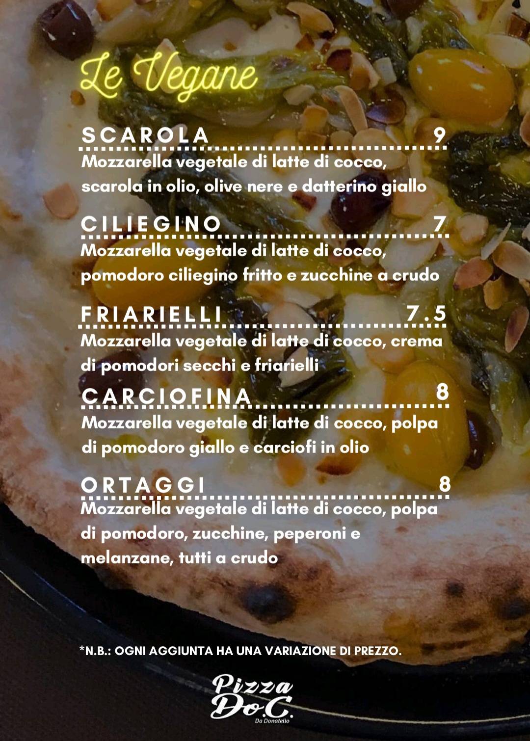 Menu di Pizza Do.C 