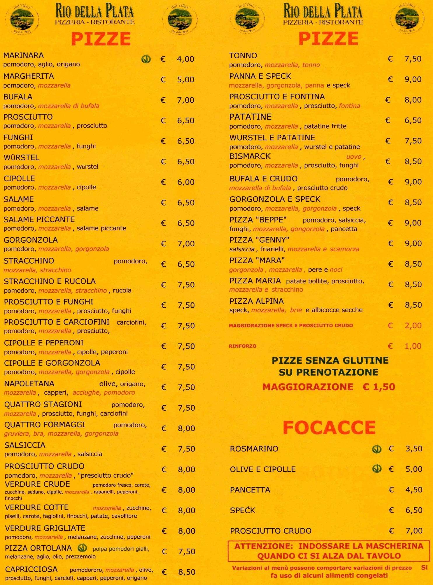 pizzeria ristorante rio della plata