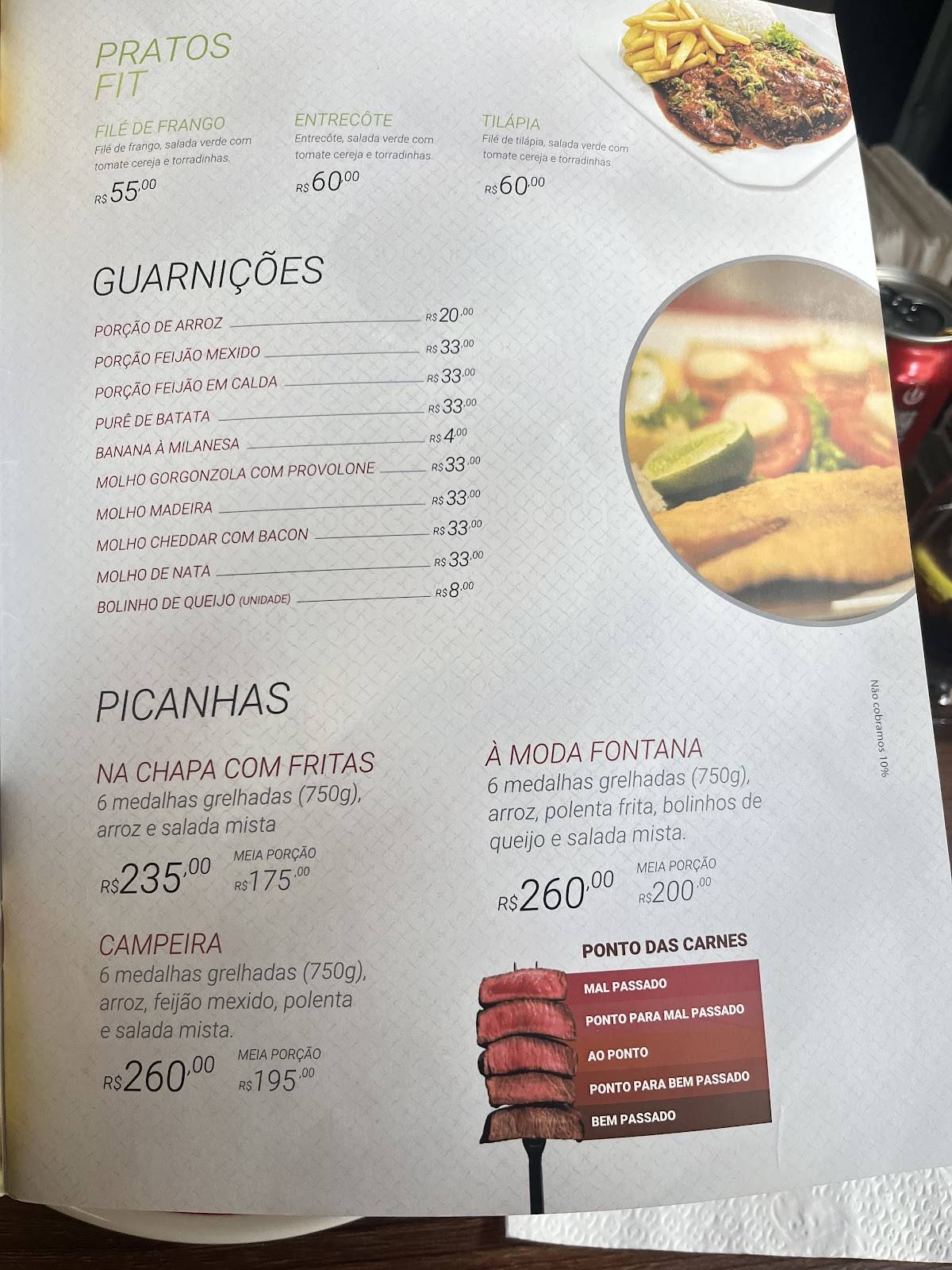 Restaurante Fontana Bom Fim Porto Alegre cardápio