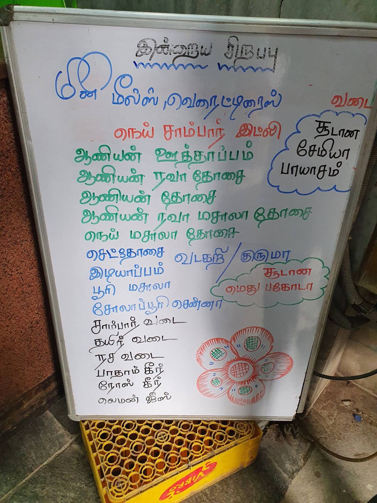 Prasad Vegetarian Restaurant menu
