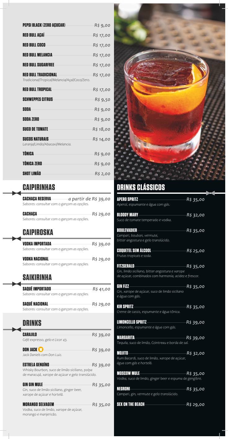 Genuíno Bar e Choperia cardápio