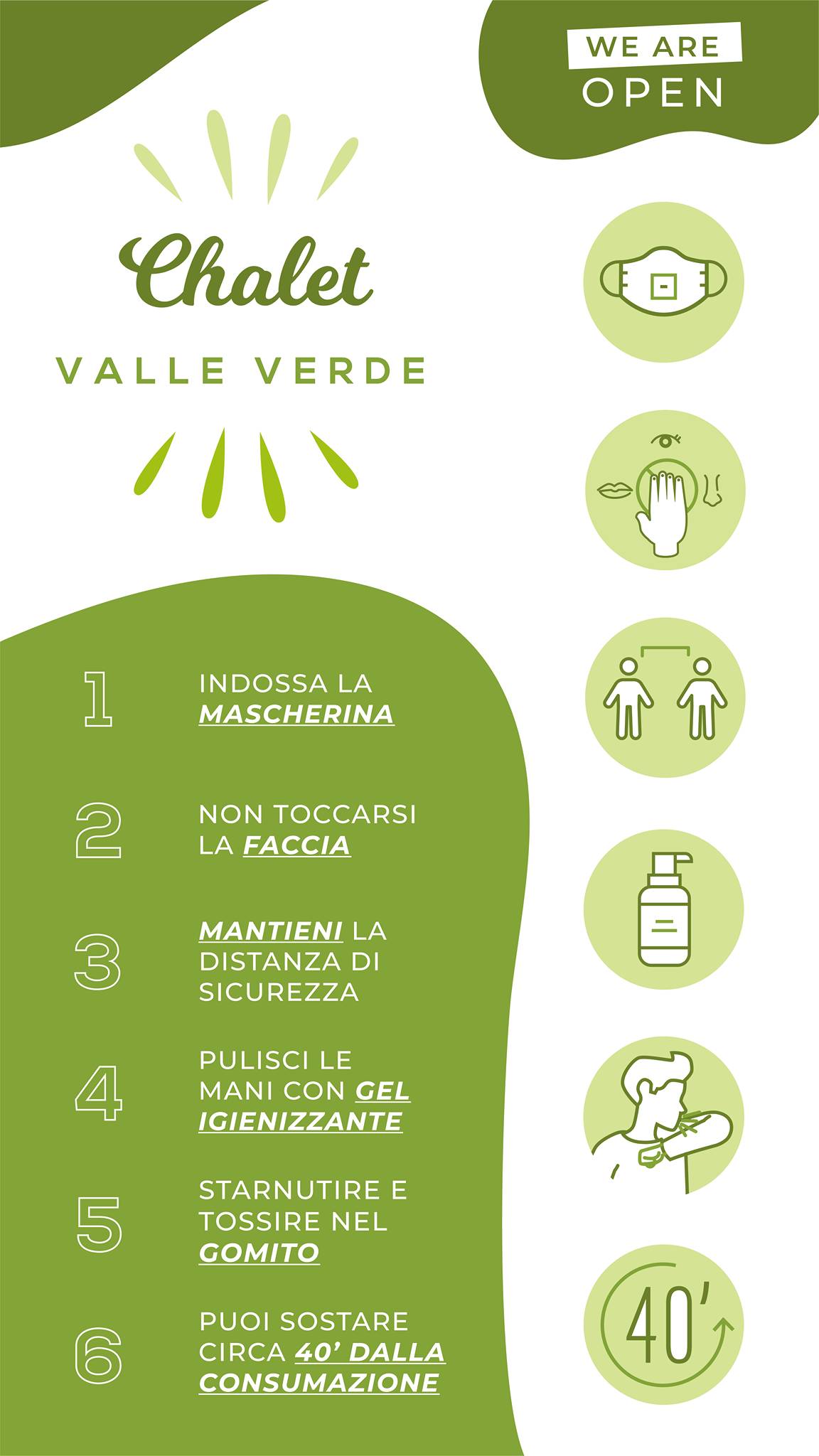 Menu di Chalet Valle Verde 