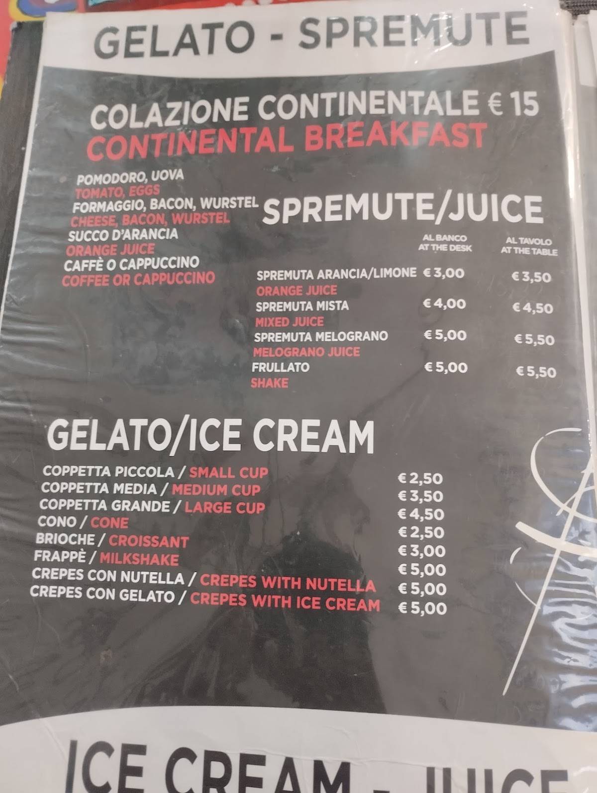 Menu di Dami Cafè 