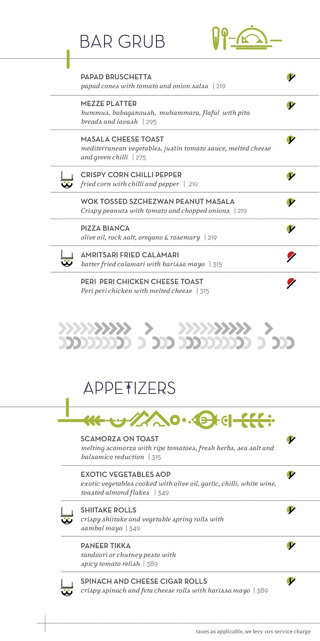 Impromptu menu